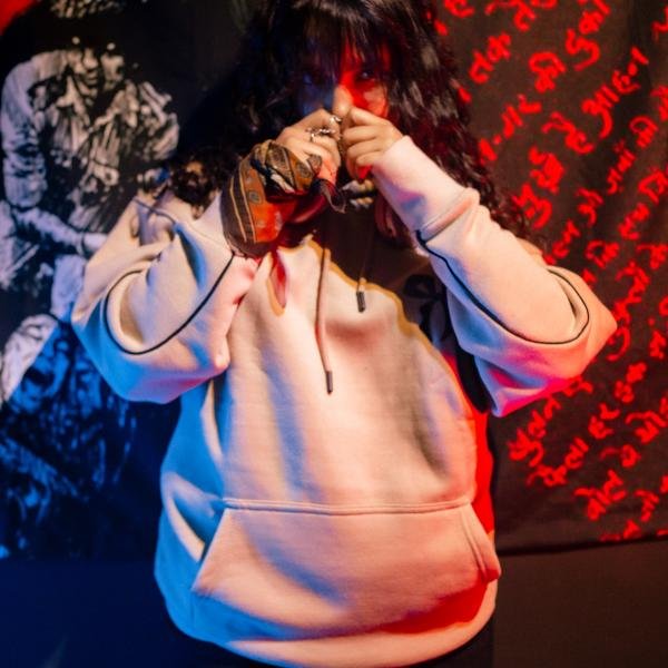 Bow Era Hoodie Beige